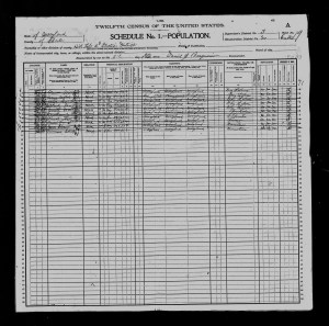 1900UnitedStatesFederalCensusForFrankSmallwood