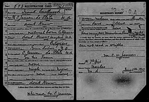 U.S.WorldWarIDraftRegistrationCards1917-1918ForFrankSmallwood