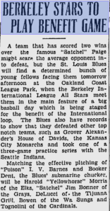 Berkeley Stars To Play Benefit Game-5-1-1936-i