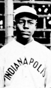Head & shoulders portrait of newly inducted Hall of Famer, Ben Taylor, 1st baseman of the Negro Leagues. Photo taken from team portrait of the 1915 Indianapolis ABC's.